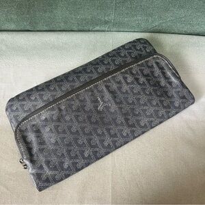 Goyard Sainte-Marie MM Foldable Clutch Grey Goyardine SHW